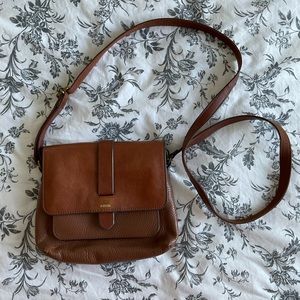 Brown Kinley Fossil Crossbody purse